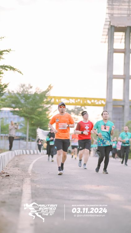 Race photo from Arutmin Borneo Run 2024