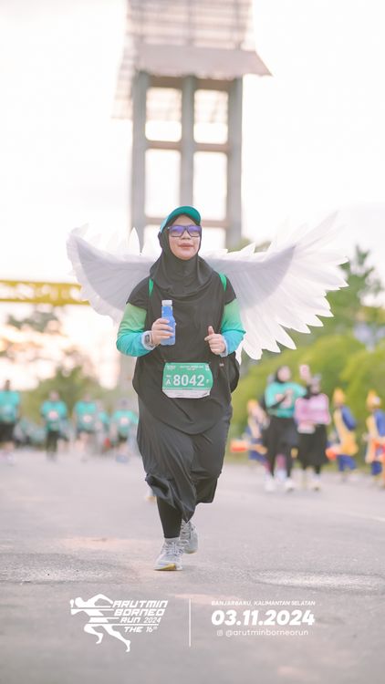 Race photo from Arutmin Borneo Run 2024