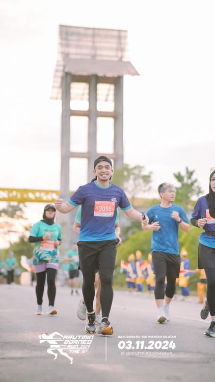 Race photo from Arutmin Borneo Run 2024