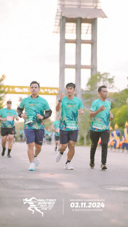 Race photo from Arutmin Borneo Run 2024