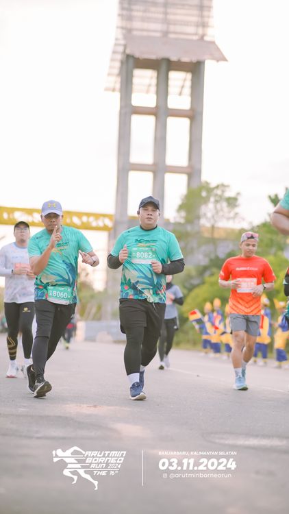Race photo from Arutmin Borneo Run 2024