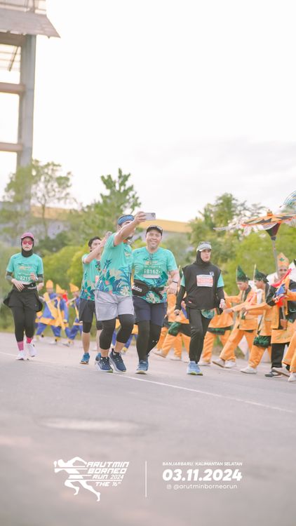 Race photo from Arutmin Borneo Run 2024