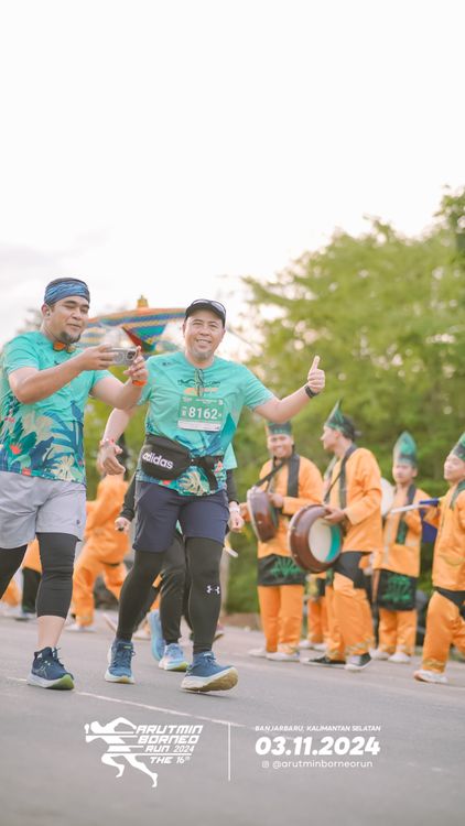 Race photo from Arutmin Borneo Run 2024