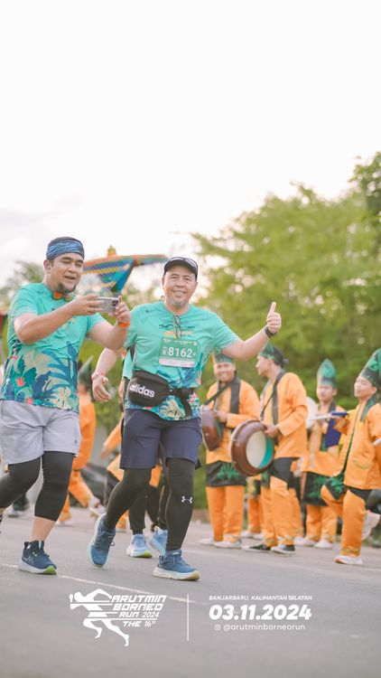 Race photo from Arutmin Borneo Run 2024
