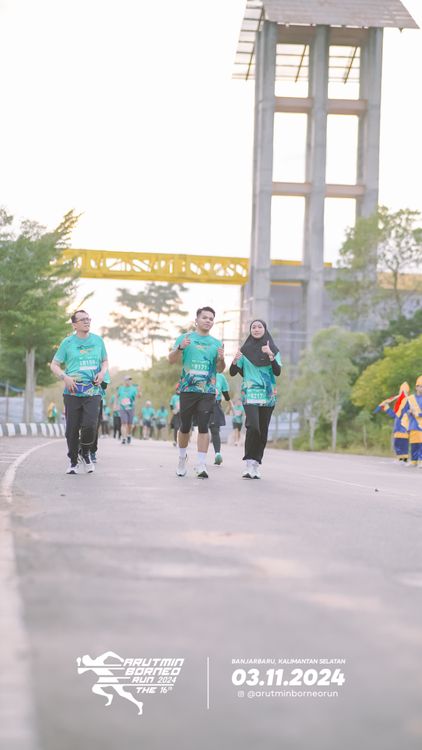 Race photo from Arutmin Borneo Run 2024