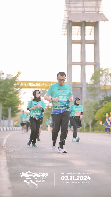 Race photo from Arutmin Borneo Run 2024