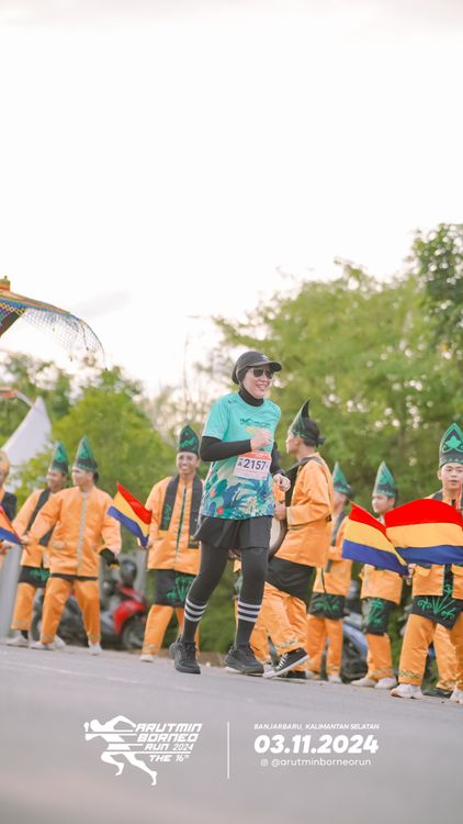Race photo from Arutmin Borneo Run 2024