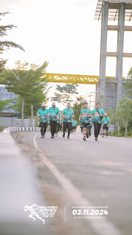 Race photo from Arutmin Borneo Run 2024