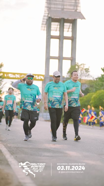 Race photo from Arutmin Borneo Run 2024