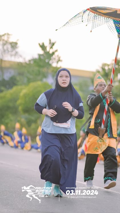 Race photo from Arutmin Borneo Run 2024
