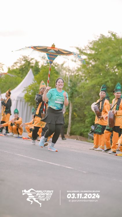 Race photo from Arutmin Borneo Run 2024