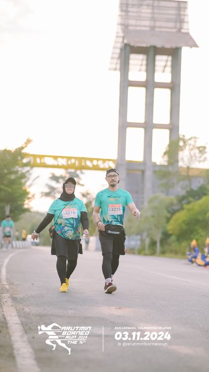 Race photo from Arutmin Borneo Run 2024