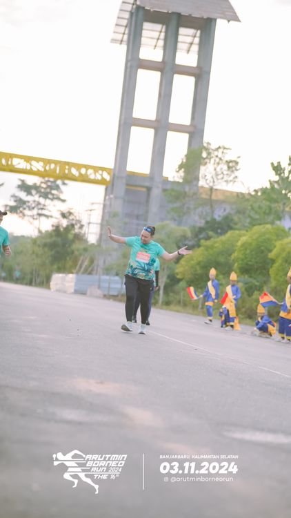 Race photo from Arutmin Borneo Run 2024