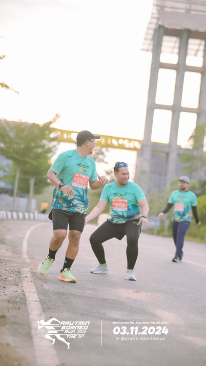 Race photo from Arutmin Borneo Run 2024
