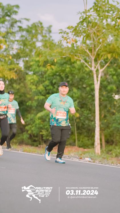 Race photo from Arutmin Borneo Run 2024