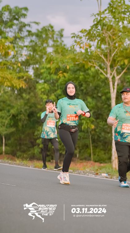Race photo from Arutmin Borneo Run 2024