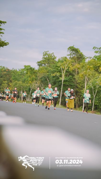 Race photo from Arutmin Borneo Run 2024