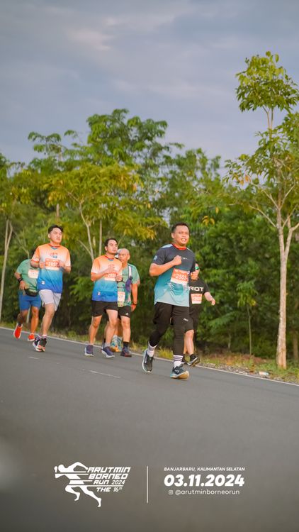 Race photo from Arutmin Borneo Run 2024