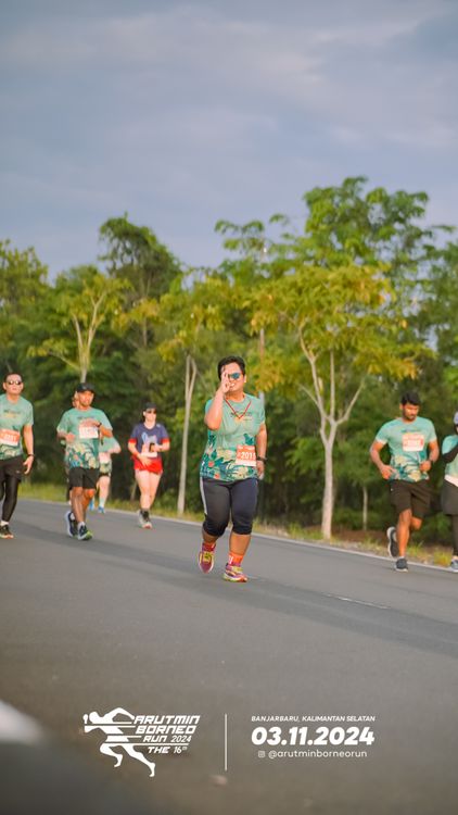 Race photo from Arutmin Borneo Run 2024