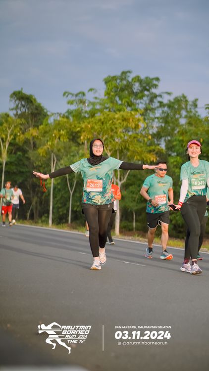 Race photo from Arutmin Borneo Run 2024