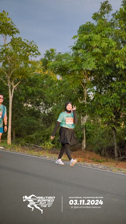 Race photo from Arutmin Borneo Run 2024