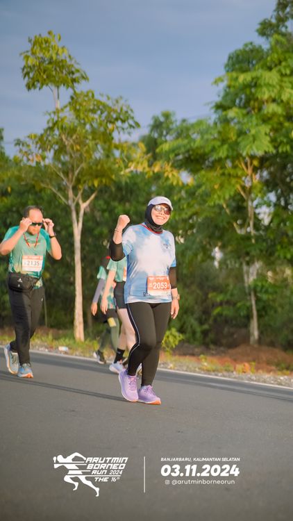 Race photo from Arutmin Borneo Run 2024