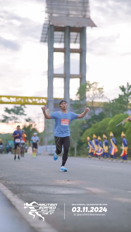 Race photo from Arutmin Borneo Run 2024