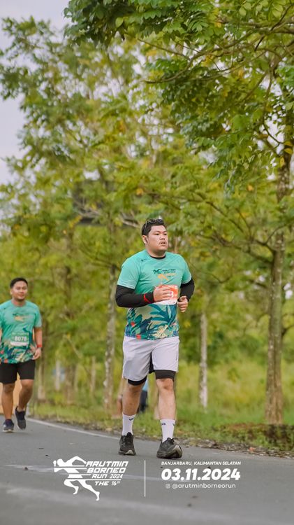 Race photo from Arutmin Borneo Run 2024