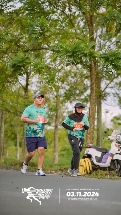 Race photo from Arutmin Borneo Run 2024