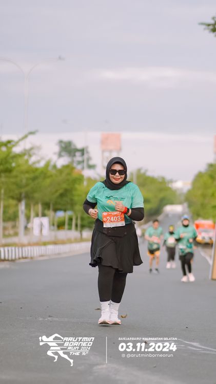 Race photo from Arutmin Borneo Run 2024