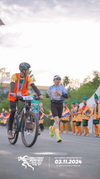 Race photo from Arutmin Borneo Run 2024