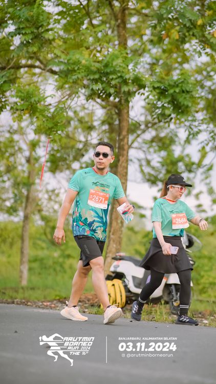 Race photo from Arutmin Borneo Run 2024