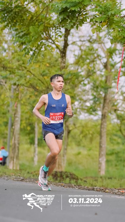 Race photo from Arutmin Borneo Run 2024
