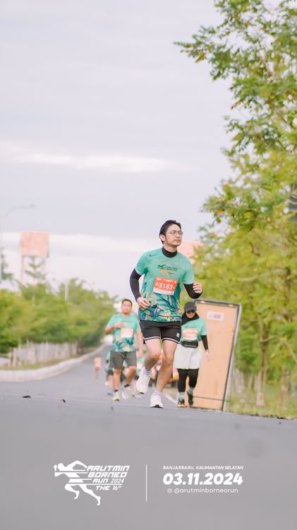 Race photo from Arutmin Borneo Run 2024