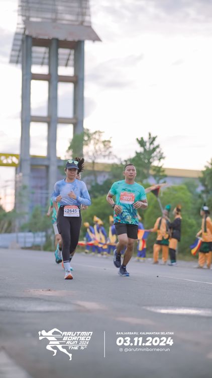 Race photo from Arutmin Borneo Run 2024