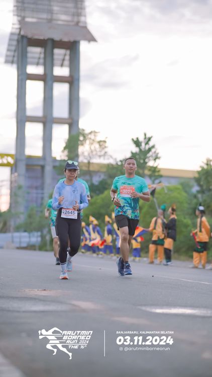 Race photo from Arutmin Borneo Run 2024