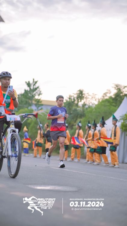 Race photo from Arutmin Borneo Run 2024