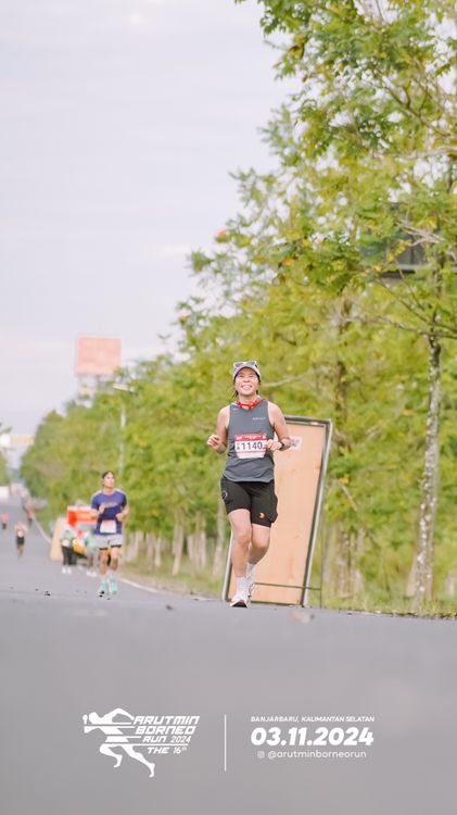 Race photo from Arutmin Borneo Run 2024