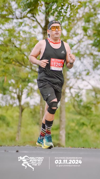 Race photo from Arutmin Borneo Run 2024