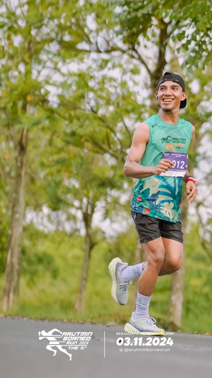 Race photo from Arutmin Borneo Run 2024
