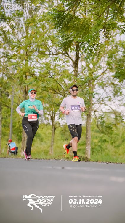 Race photo from Arutmin Borneo Run 2024