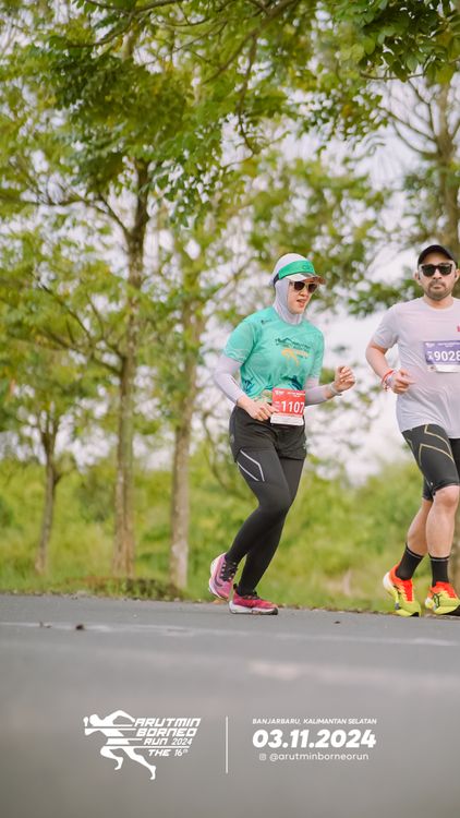 Race photo from Arutmin Borneo Run 2024