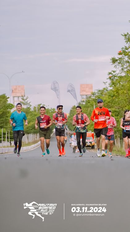 Race photo from Arutmin Borneo Run 2024