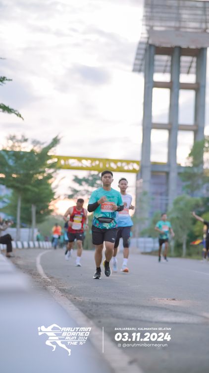 Race photo from Arutmin Borneo Run 2024