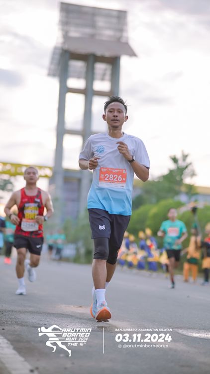 Race photo from Arutmin Borneo Run 2024