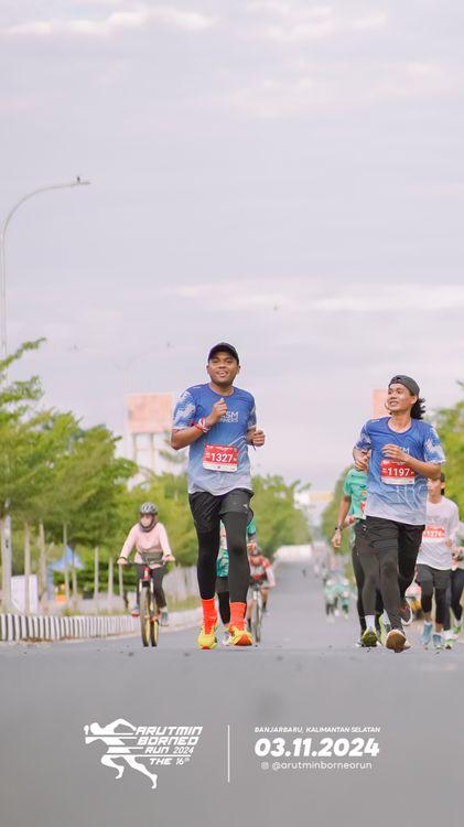 Race photo from Arutmin Borneo Run 2024