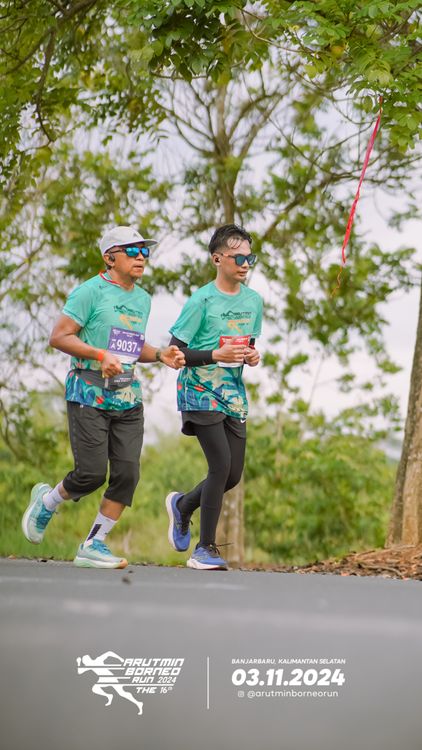 Race photo from Arutmin Borneo Run 2024