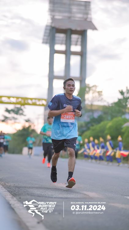 Race photo from Arutmin Borneo Run 2024