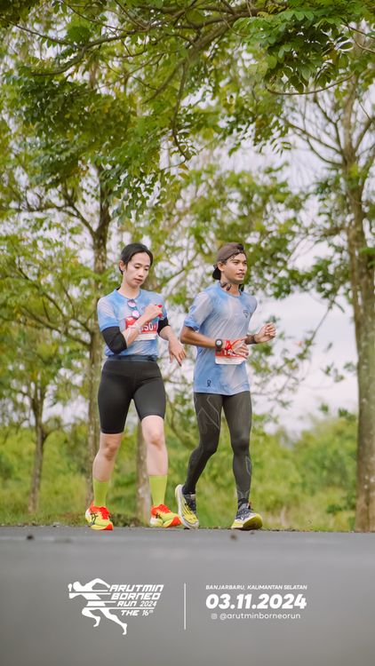 Race photo from Arutmin Borneo Run 2024