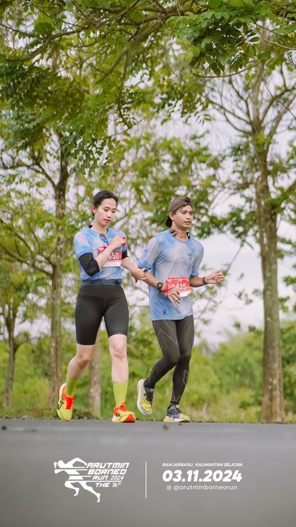 Race photo from Arutmin Borneo Run 2024